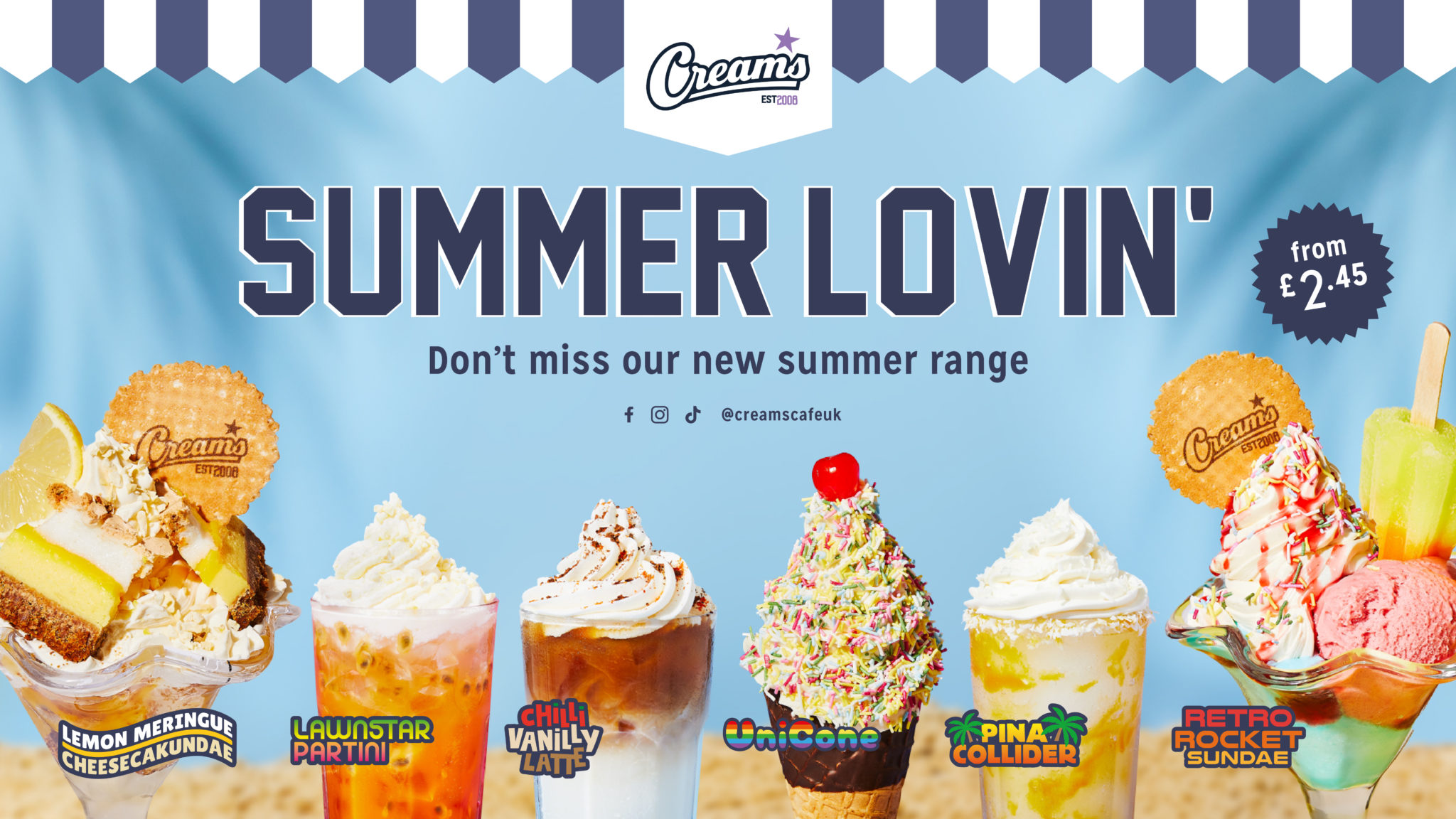 Enjoy An Ice Blast From The Past With Creams Cafes New Summer Menu